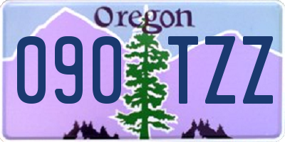 OR license plate 090TZZ
