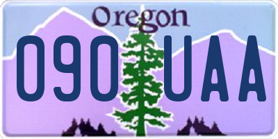 OR license plate 090UAA