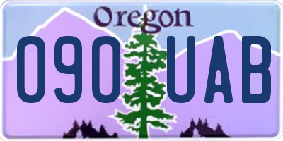 OR license plate 090UAB