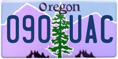 OR license plate 090UAC