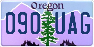 OR license plate 090UAG