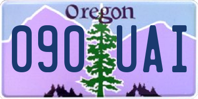 OR license plate 090UAI