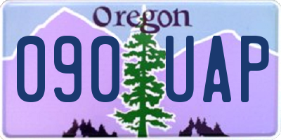 OR license plate 090UAP