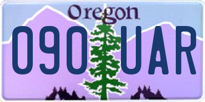 OR license plate 090UAR