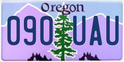 OR license plate 090UAU