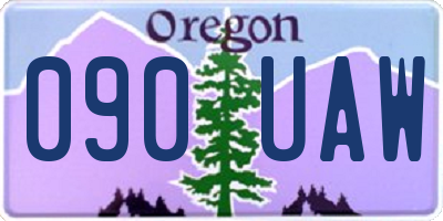 OR license plate 090UAW
