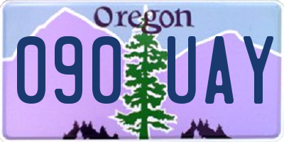 OR license plate 090UAY