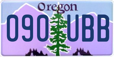 OR license plate 090UBB