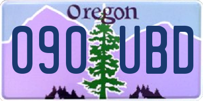 OR license plate 090UBD