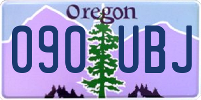 OR license plate 090UBJ