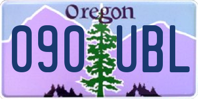 OR license plate 090UBL