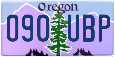 OR license plate 090UBP