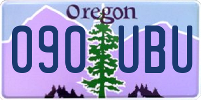 OR license plate 090UBU
