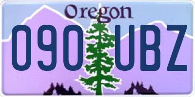 OR license plate 090UBZ