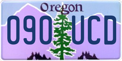 OR license plate 090UCD