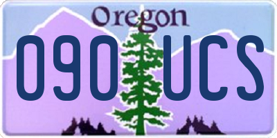 OR license plate 090UCS
