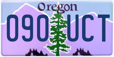 OR license plate 090UCT