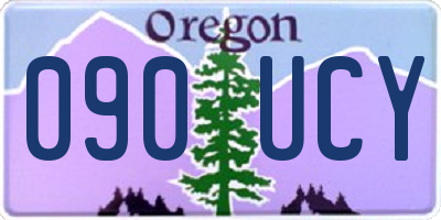 OR license plate 090UCY