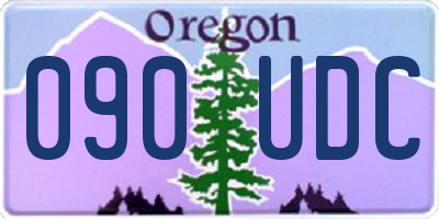 OR license plate 090UDC