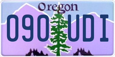 OR license plate 090UDI