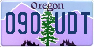 OR license plate 090UDT