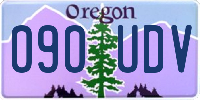 OR license plate 090UDV