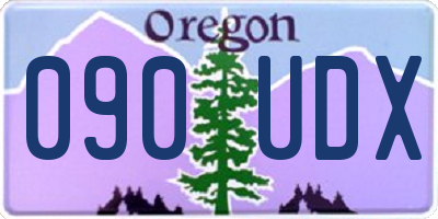 OR license plate 090UDX