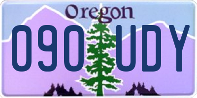OR license plate 090UDY
