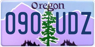OR license plate 090UDZ