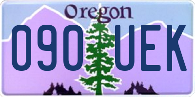 OR license plate 090UEK