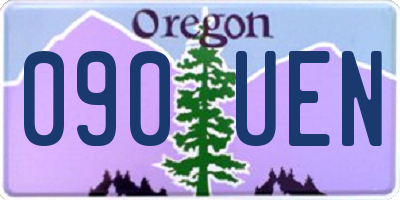 OR license plate 090UEN