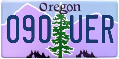 OR license plate 090UER