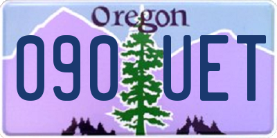 OR license plate 090UET