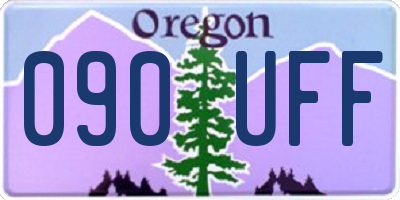 OR license plate 090UFF