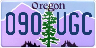 OR license plate 090UGC