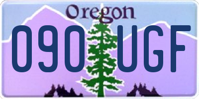 OR license plate 090UGF
