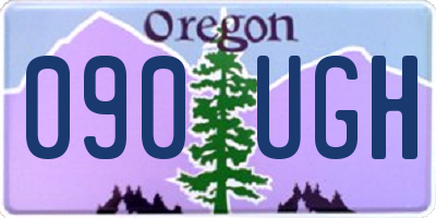 OR license plate 090UGH