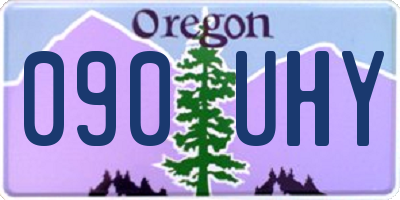 OR license plate 090UHY
