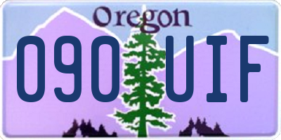 OR license plate 090UIF