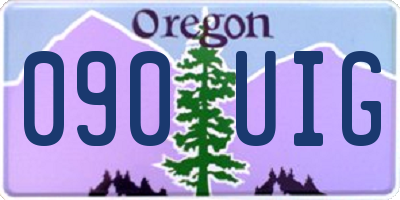 OR license plate 090UIG