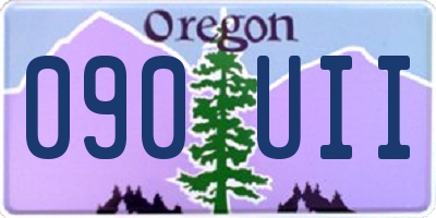 OR license plate 090UII