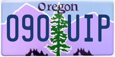 OR license plate 090UIP