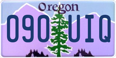 OR license plate 090UIQ