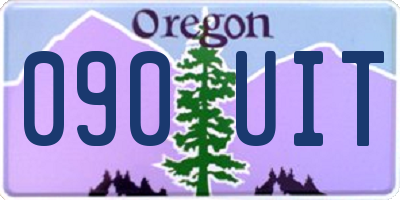 OR license plate 090UIT
