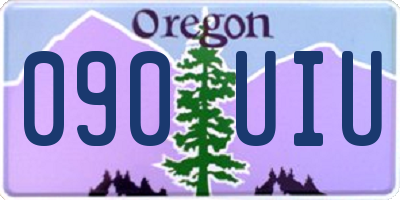 OR license plate 090UIU