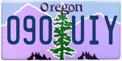 OR license plate 090UIY