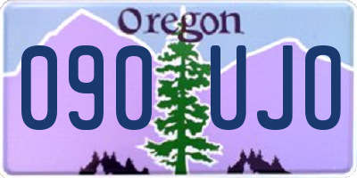 OR license plate 090UJO