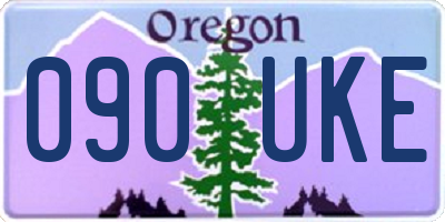 OR license plate 090UKE