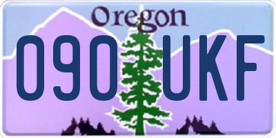 OR license plate 090UKF