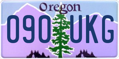OR license plate 090UKG